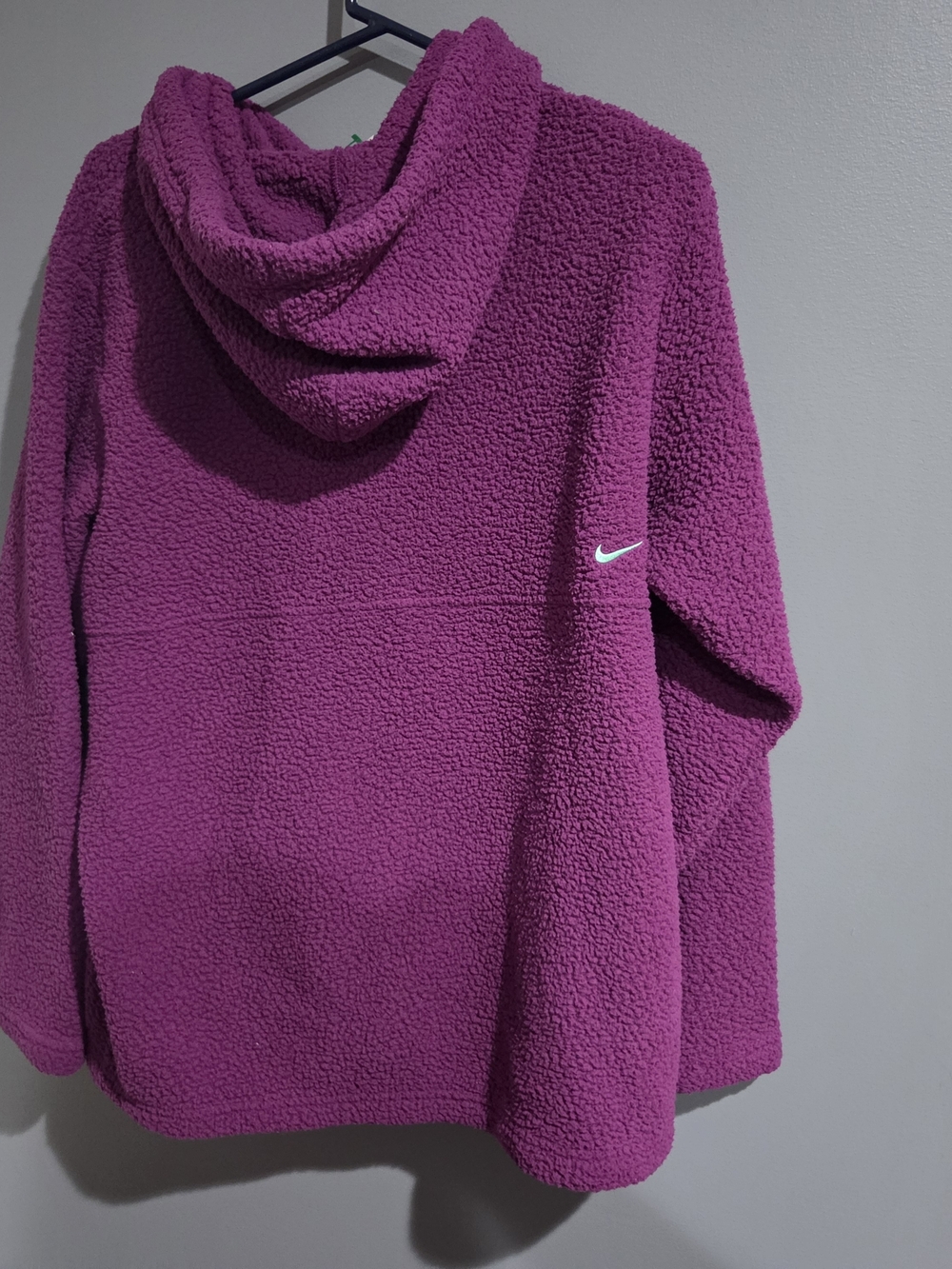 Nike Purple Sherpa Hoodie Size Large - Picture 5 of 7
